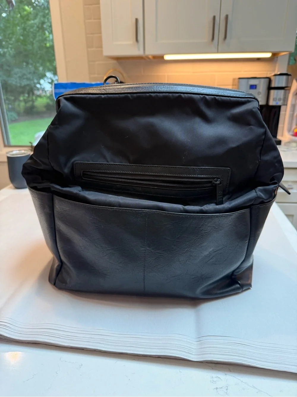 BEIS Black Baby Bag Backpack
